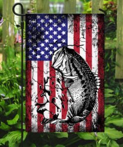 bass fishing america flag 3475