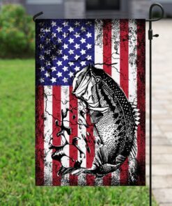 bass fishing america flag 3820