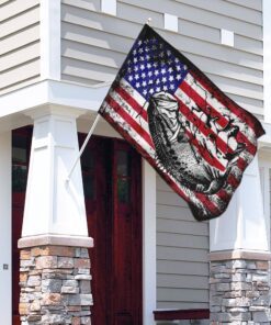 bass fishing america flag 4051