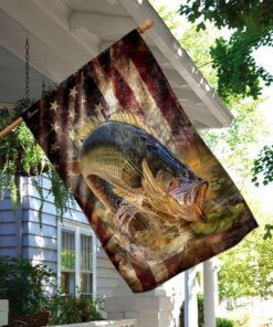 bass fishing america flag 4068