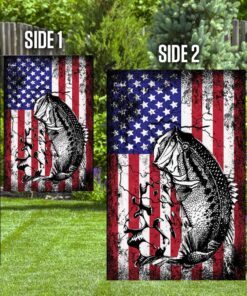 bass fishing america flag 8495