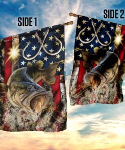 bass fishing american flag 2953