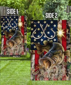 bass fishing american flag 4077