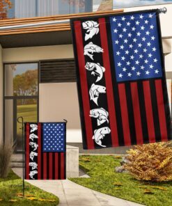 bass fishing american flag tqn1363f 5606