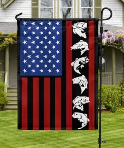 bass fishing american flag tqn1363f 5970