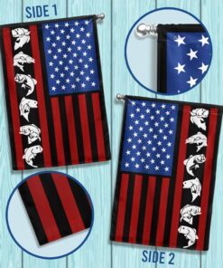 bass fishing american flag tqn1363f 8474