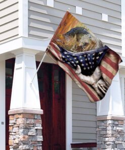 bass fishing american us flag 4887