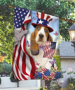 Basset Hound American Flag MLN87F
