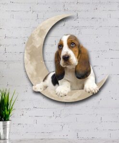 basset hound and moon hanging metal sign qnk879msv59 1728