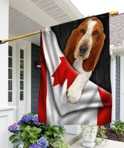 Basset Hound Dog Canada Flag DDH2847Fv19