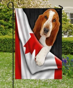 basset hound dog canada flag ddh2847fv19 4420