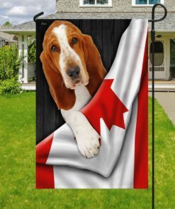 basset hound dog canada flag ddh2847fv19 6909