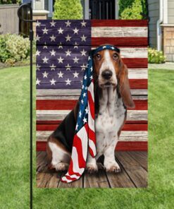 basset hound dog flag charming dog ntb216fv41 4908