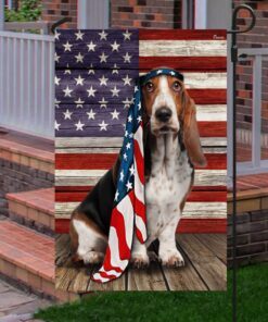basset hound dog flag charming dog ntb216fv41 5122