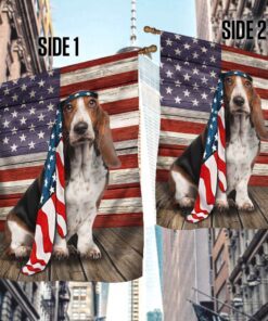 basset hound dog flag charming dog ntb216fv41 5158