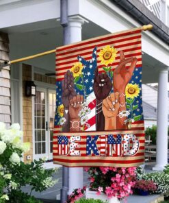 Be Kind Equality Sign Language Peace Sign  Flag MLN361F