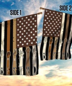 be kind hands. black lives matter flag 1264