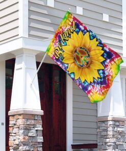 be kind hippie sunflower flag 2427