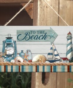 Beach Sign By The Beach Wooden Sign TRN1271WD
