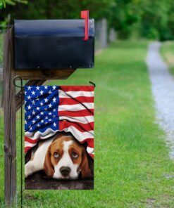 beagle. american patriot flag 5590