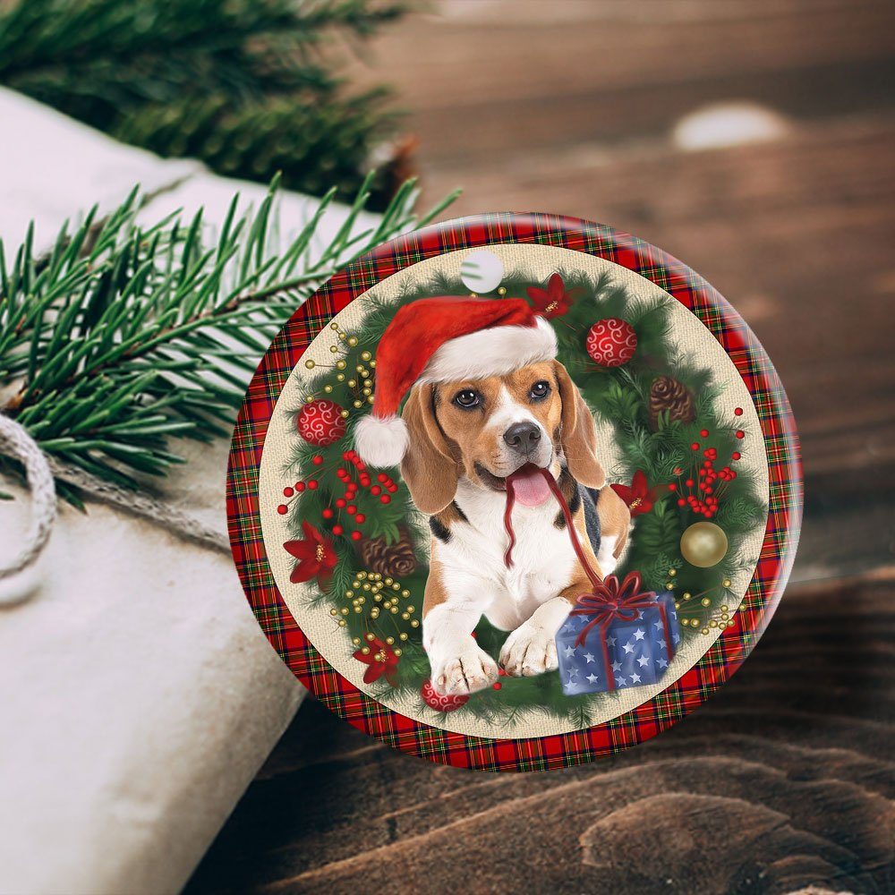 Beagle Ceramic Ornament Dog Lover Christmas Ornament QTR321Ov5 - Image 4