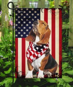 beagle happy 4th of july. american us flag 2028
