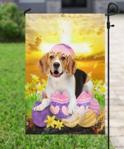 beagle is ready for easter flag 6441