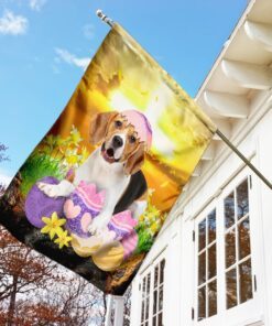 beagle is ready for easter flag 6718