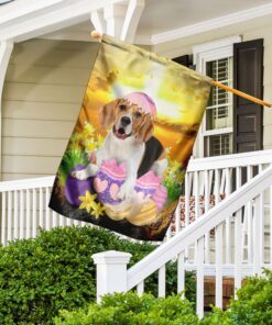 beagle is ready for easter flag 6988
