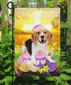beagle is ready for easter flag 7403