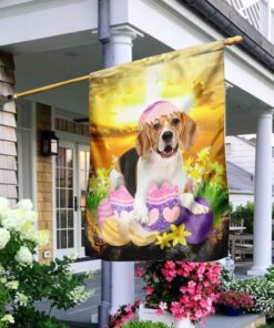 beagle is ready for easter flag 7555