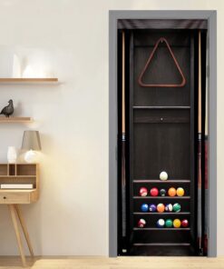 beautiful billiard door cover 8818