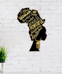 Beautiful Black Woman Metal Sign BNN75MS