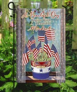 beautiful day, beautiful mind set flag 7048