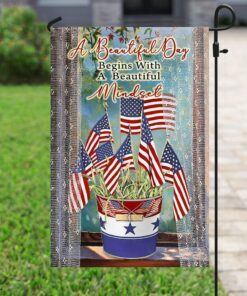 beautiful day, beautiful mind set flag 8888