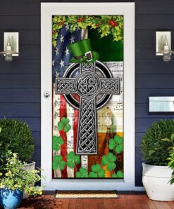 beautiful irish christmas door cover 6050
