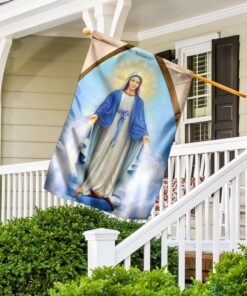 beautiful lady, mary mother of christ flag 8307