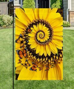 beautiful sunflower home sweet home flag tqn263f 2529