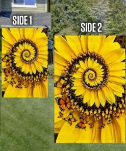 beautiful sunflower home sweet home flag tqn263f 3806