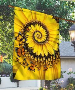 beautiful sunflower home sweet home flag tqn263f 6200