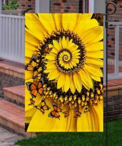beautiful sunflower home sweet home flag tqn263f 7795