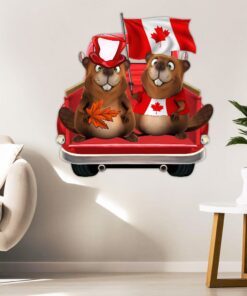 beaver canada day hanging metal sign tqn204ms 2113