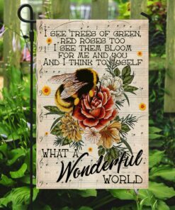 bee beautiful world flag 6666