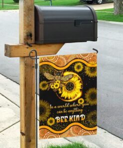 bee kind hippie mandala flag 5695