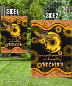 bee kind hippie mandala flag 5871