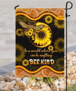 bee kind hippie mandala flag 5888