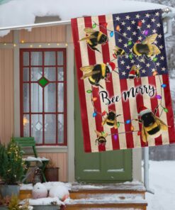Bee Merry Christmas Flag Merry Christmas LNT801F