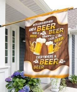 Beer Flag With A Beer Beer Here And A Beer Beer There Flag DDH2819F