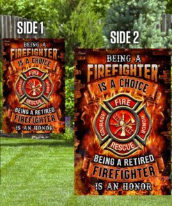 being a retired firefighter is an honor flag 3549