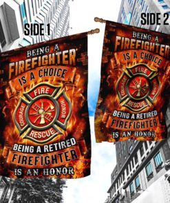 being a retired firefighter is an honor flag 3581